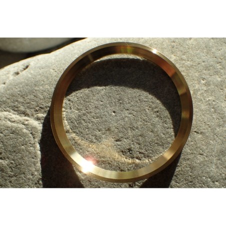 THE . HEAVY . METAL CNC GOLD CUSTOM ST.STEEL CHAPTER RING FOR NEW TURTLE SEIKO NTR-01-G