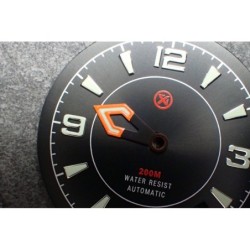 THE . FINAL . FANTASY . ORANGE + BLACK - SEIKO HOUR HAND NTH-H-01-O