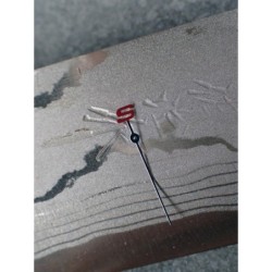 THE . S-JOKE . ONE - RED - SEIKO SECOND HAND NTH.SH.S - R