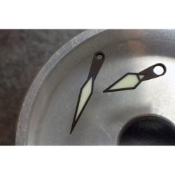 THE . THUNDERBOLT . ONE - MATTE BLACK - SEIKO MINUTE + HOUR HAND SET NTH-S-05-BB