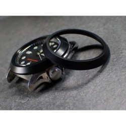 THE- ABSOLUTE-SIMPLE-ONE  MATT BLACK CUSTOM BEZEL FOR SEIKO SKX007/09/011 7S26-0020  DX-09-BB