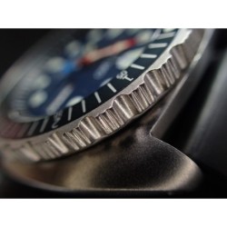 THE . REVENGE . ONE - COLD.STEEL.EDITION- SEIKO SRP NEW TURTLE MOD BEZEL NTD-05-CSE