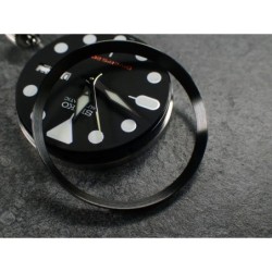 GUNMETAL BRUSHED ST.STEEL CUSTOM CHAPTER RING FOR SKX007 7S26-0020 R-01-GM-B