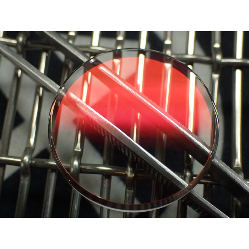 THE VLAD . ONE - RUBY RED - HIGH-DOMED SWISS SAPPHIRE FOR SEIKO SKX007 7S26-0200 S-4.2-D-RUB