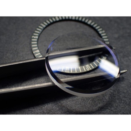 THE . FIVE . ONE - BLUE-DOUBLE DOMED 5mm SWISS SAPPHIRE FOR SEIKO SKX007 7S26-020,028..S-5-DD-B