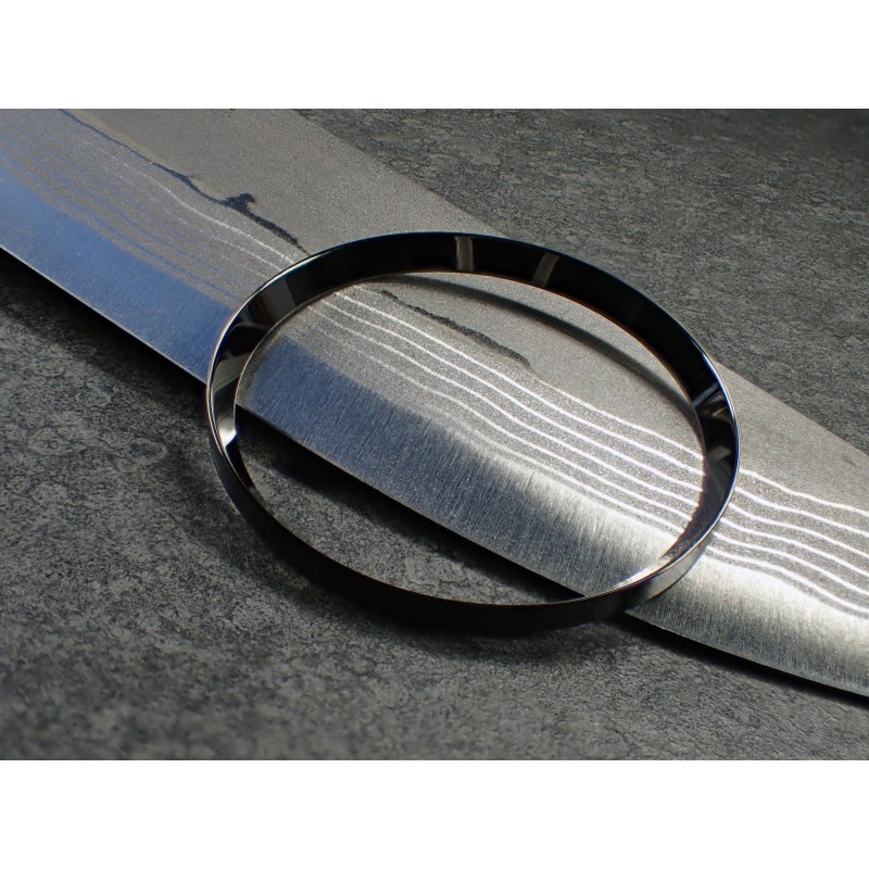 THE. BLACK. PEARL GUNMETAL  CUSTOM CHAPTER RING FOR SKX007 7S26-0020 R-01-GM-GG