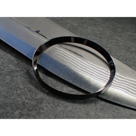 THE. BLACK. PEARL GUNMETAL  CUSTOM CHAPTER RING FOR SKX007 7S26-0020 R-01-GM-GG