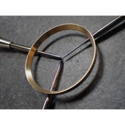 GOLD BRUSHED ST.STEEL CUSTOM CHAPTER RING FOR SKX007 7S26-0020 R-01-BG