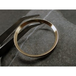 GOLD BRUSHED ST.STEEL CUSTOM CHAPTER RING FOR SKX007 7S26-0020 R-01-BG