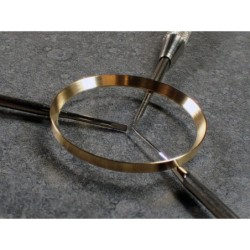 GOLD BRUSHED ST.STEEL CUSTOM CHAPTER RING FOR SKX007 7S26-0020 R-01-BG