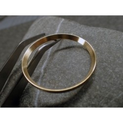 GOLD BRUSHED ST.STEEL CUSTOM CHAPTER RING FOR SKX007 7S26-0020 R-01-BG