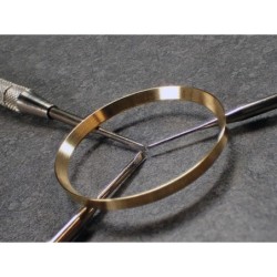 GOLD BRUSHED ST.STEEL CUSTOM CHAPTER RING FOR SKX007 7S26-0020 R-01-BG