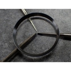 BLACK BRUSHED ST.STEEL CUSTOM CHAPTER RING FOR SEIKO SKX 007 7S26-0020 R-01-BB