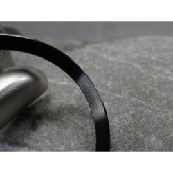 BLACK BRUSHED ST.STEEL CUSTOM CHAPTER RING FOR SEIKO SKX 007 7S26-0020 R-01-BB