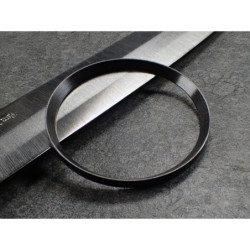 BLACK BRUSHED ST.STEEL CUSTOM CHAPTER RING FOR SEIKO SKX 007 7S26-0020 R-01-BB