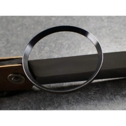 BLACK BRUSHED ST.STEEL CUSTOM CHAPTER RING FOR SEIKO SKX 007 7S26-0020 R-01-BB