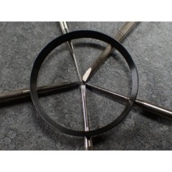 BLACK BRUSHED ST.STEEL CUSTOM CHAPTER RING FOR SEIKO SKX 007 7S26-0020 R-01-BB