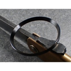 BLACK BRUSHED ST.STEEL CUSTOM CHAPTER RING FOR SEIKO SKX 007 7S26-0020 R-01-BB