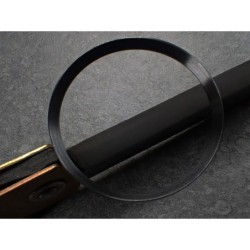 BLACK BRUSHED ST.STEEL CUSTOM CHAPTER RING FOR SEIKO SKX 007 7S26-0020 R-01-BB