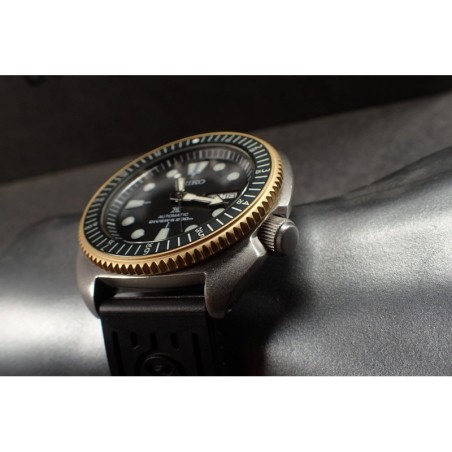 THE . SUPER . COIN . ONE - GOLD MATT - SEIKO SRP NEW TURTLE MOD BEZEL NTD-04-G