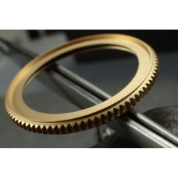 THE . SUPER . COIN . ONE - GOLD MATT - SEIKO SRP NEW TURTLE MOD BEZEL NTD-04-G