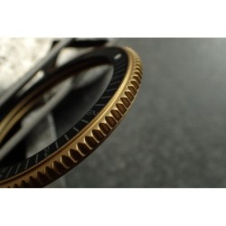 THE . SUPER . COIN . ONE - GOLD MATT - SEIKO SRP NEW TURTLE MOD BEZEL NTD-04-G