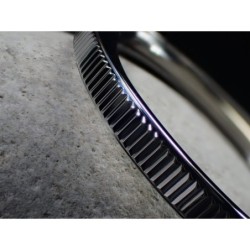 THE . SOFT.COIN .ONE - POLISHED CUSTOM BEZEL F.SEIKO SKX007 7S26-0200 CASE DX-15-P