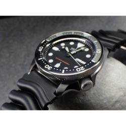 THE . SOFT.COIN .ONE - POLISHED CUSTOM BEZEL F.SEIKO SKX007 7S26-0200 CASE DX-15-P