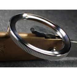 THE . SOFT.COIN .ONE - POLISHED CUSTOM BEZEL F.SEIKO SKX007 7S26-0200 CASE DX-15-P