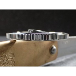 THE . SOFT.COIN .ONE - POLISHED CUSTOM BEZEL F.SEIKO SKX007 7S26-0200 CASE DX-15-P