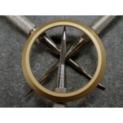 THE- ABSOLUTE-SIMPLE-ONE  MATT GOLD CUSTOM BEZEL FOR SEIKO SKX007/09/011 7S26-0020  DX-09-G