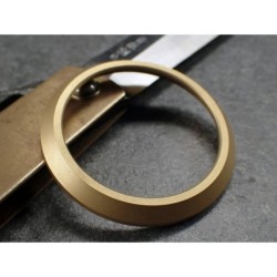 THE- ABSOLUTE-SIMPLE-ONE  MATT GOLD CUSTOM BEZEL FOR SEIKO SKX007/09/011 7S26-0020  DX-09-G