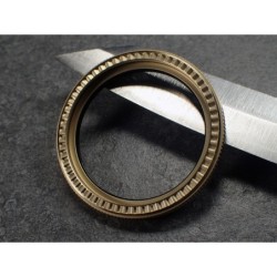 THE . SOFT.COIN .ONE - GOLD MATT CUSTOM BEZEL F.SEIKO SKX007 7S26-0200 CASE DX-15-G