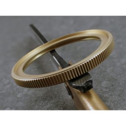 THE . SOFT.COIN .ONE - GOLD MATT CUSTOM BEZEL F.SEIKO SKX007 7S26-0200 CASE DX-15-G