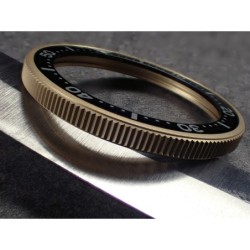 THE . SOFT.COIN .ONE - GOLD MATT CUSTOM BEZEL F.SEIKO SKX007 7S26-0200 CASE DX-15-G