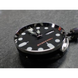 THE . MIRROR .ONE - HIGH POLISHED STAINLESS STEEL CUSTOM CHAPTER RING FOR SKX007 7S26-0020 R-01-P