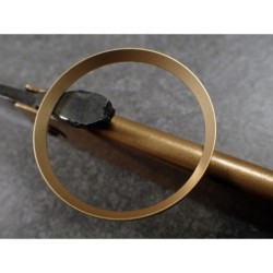 GOLD BLASTED ST.STEEL CUSTOM CHAPTER RING FOR SKX007 7S26-0020 R-01-MG