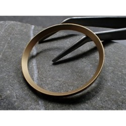 GOLD BLASTED ST.STEEL CUSTOM CHAPTER RING FOR SKX007 7S26-0020 R-01-MG