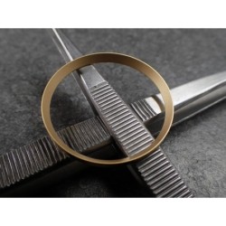 GOLD BLASTED ST.STEEL CUSTOM CHAPTER RING FOR SKX007 7S26-0020 R-01-MG