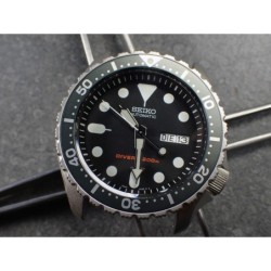 THE . REVENGE .ONE - COLD.STEEL.EDITION CUSTOM BEZEL F.SEIKO SKX007 7S26-0200 CASE DX-24-CSE