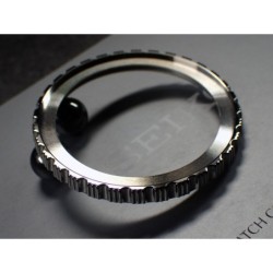 THE . REVENGE .ONE - MIRROR POLISHED CUSTOM BEZEL F.SEIKO SKX007 7S26-0200 CASE DX-24-P