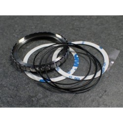 THE . REVENGE .ONE - MIRROR POLISHED CUSTOM BEZEL F.SEIKO SKX007 7S26-0200 CASE DX-24-P