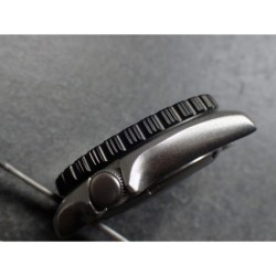 THE . REVENGE .ONE - BLACK CUSTOM BEZEL F.SEIKO SKX007 7S26-0200 CASE DX-24-B