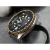 THE . REVENGE .ONE - MATT GOLD CUSTOM BEZEL F.SEIKO SKX007 7S26-0200 CASE DX-24-G