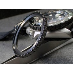 THE . REVENGE .ONE - GUNMETAL CUSTOM BEZEL F.SEIKO SKX007 7S26-0200 CASE DX-24-GM