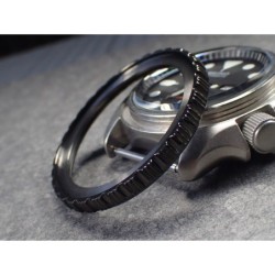 THE . REVENGE .ONE - GUNMETAL CUSTOM BEZEL F.SEIKO SKX007 7S26-0200 CASE DX-24-GM