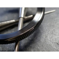 THE . SOFT.COIN .ONE - GUNMETAL CUSTOM BEZEL F.SEIKO SKX007 7S26-0200 CASE DX-15-GM