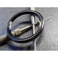 THE . SOFT.COIN .ONE - GUNMETAL CUSTOM BEZEL F.SEIKO SKX007 7S26-0200 CASE DX-15-GM