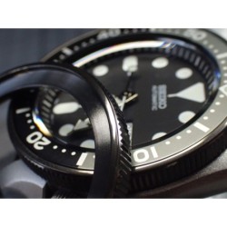 THE . SOFT.COIN .ONE - GUNMETAL CUSTOM BEZEL F.SEIKO SKX007 7S26-0200 CASE DX-15-GM