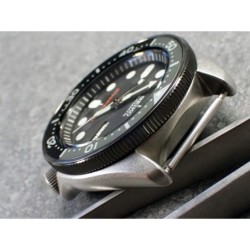 THE . SOFT.COIN .ONE - GUNMETAL CUSTOM BEZEL F.SEIKO SKX007 7S26-0200 CASE DX-15-GM